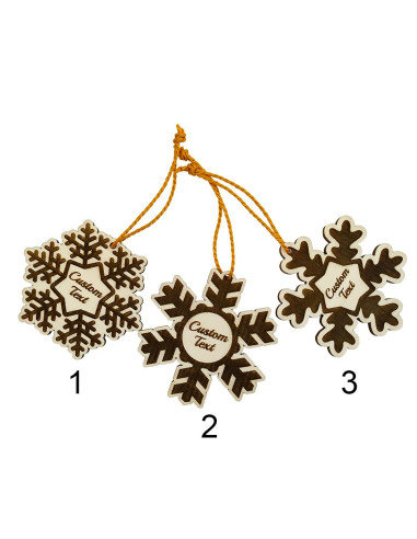 Decorazione Natale Personalizzata Fiocco di Neve con Nome