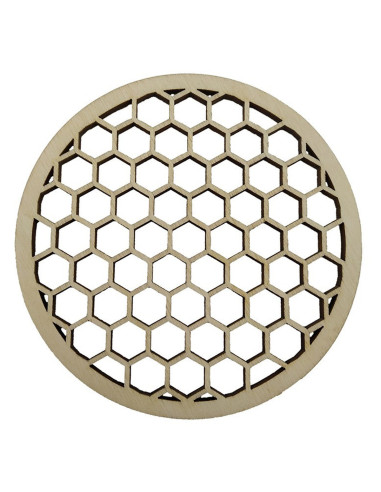 Fein gelasertes Bienenwaben-Design auf Untersetzer