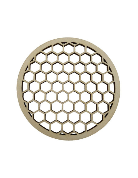 Fein gelasertes Bienenwaben-Design auf Untersetzer