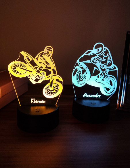 lampade led moto personalizzate motocross e sportiva per amanti delle due ruote