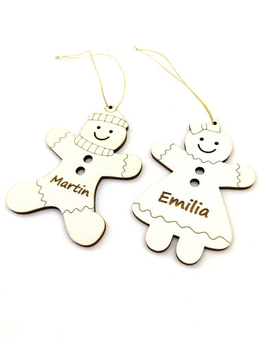 Omini di Natale Personalizzati con Nome (Bimbo o Bimba)