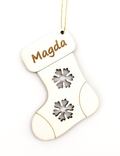 Personalized Christmas stocking ornament with name