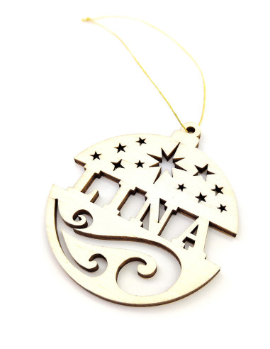 Adorno navideño personalizado con nombre