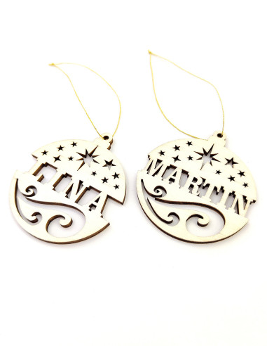 Personaliziran božični okrasek z imenom