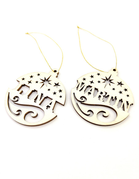 Ornamento di Natale personalizzato con nome