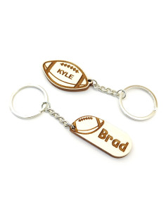 Personalized American Football Keychain – Custom Name Gift for Players