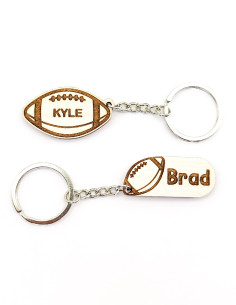 Personalized American Football Keychain – Custom Name Gift for Players 2