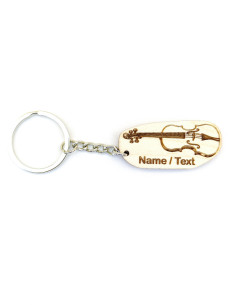 Personalizirani privjesak u obliku violine s tekstom po izboru 2