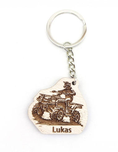 Personalized four-wheeler keychain gift for off-road fans