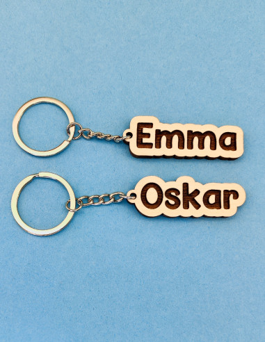 Personalized keychains with engraved names – fun and unique gift idea