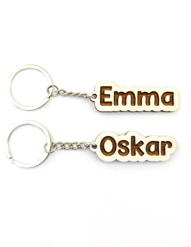 Personalized keychains with engraved names – fun and unique gift idea