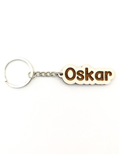 Comic Name Keychain with Custom Engraving – Fun Personalized Gift