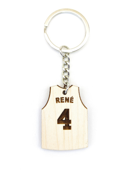 Custom basketball player keychain gift for fans or athletes