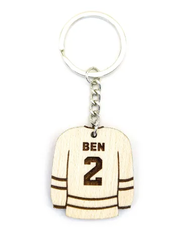 Custom hockey gift keychain for players and fans