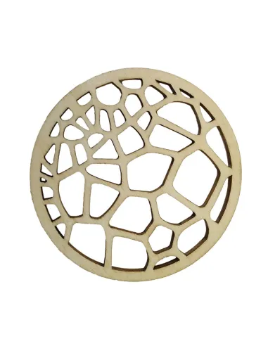 Minimalist round coaster made from natural wood