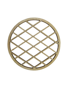 Wooden drink coaster with modern square mesh design 2