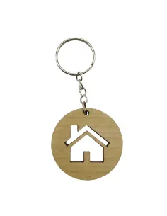 Llavero con forma de casa ideal para llaves del hogar