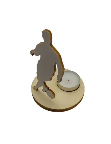 Photophore joueur de foot – Silhouette en action