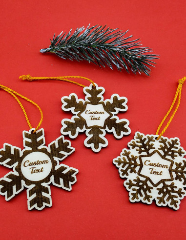 Personalized Snowflake Christmas Ornament Christmas Decoration