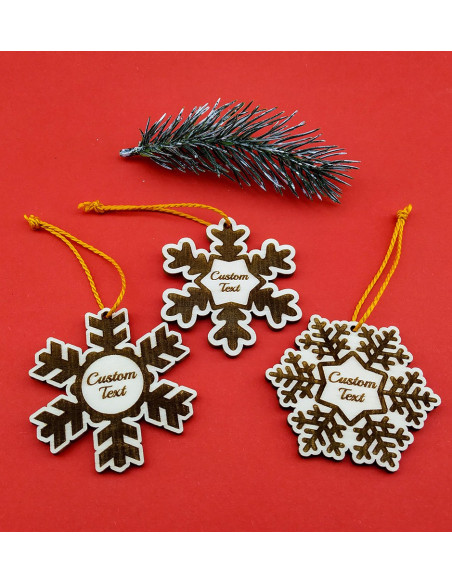 Personalized Snowflake Christmas Ornament Christmas Decoration