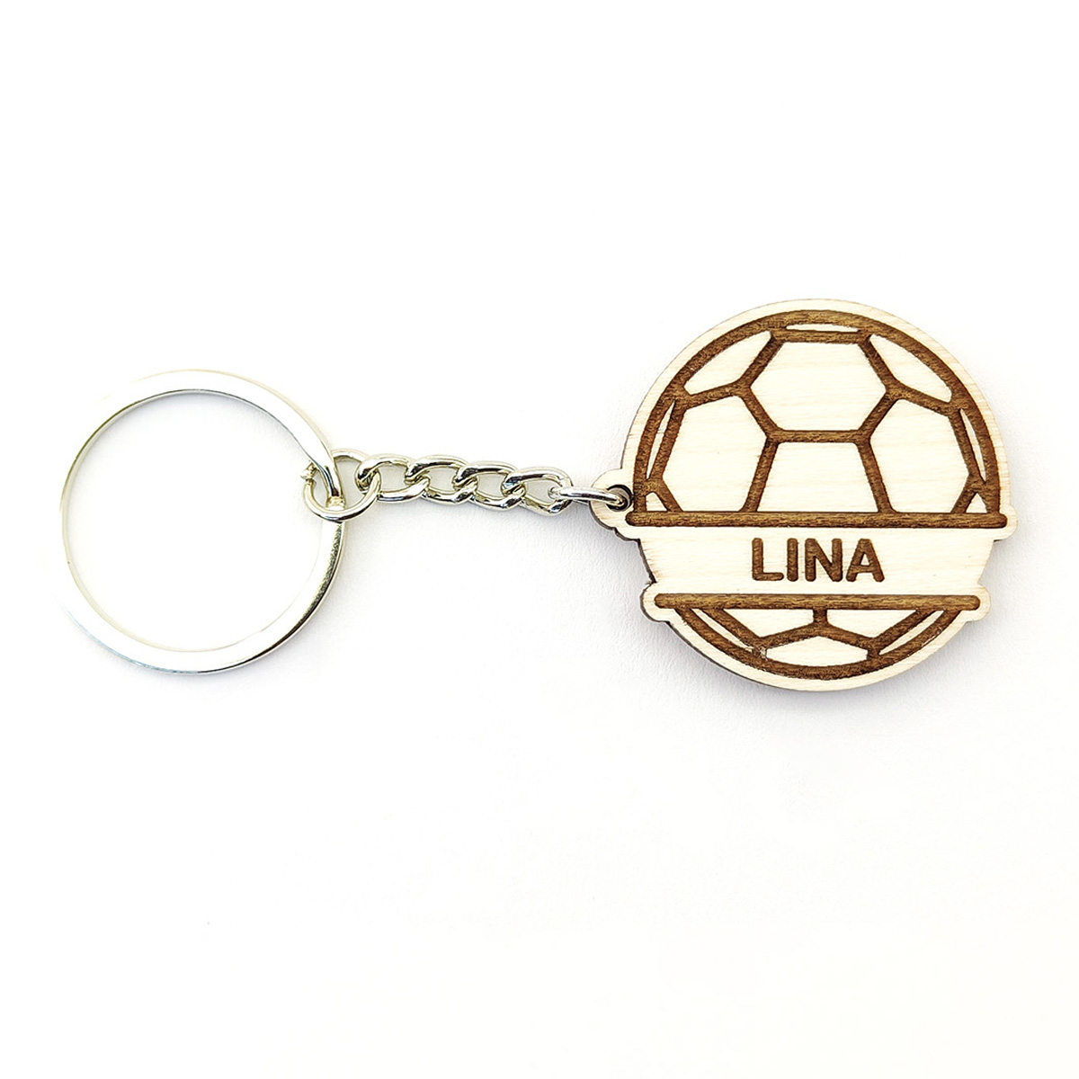 Llavero de balonmano con nombre personalizado