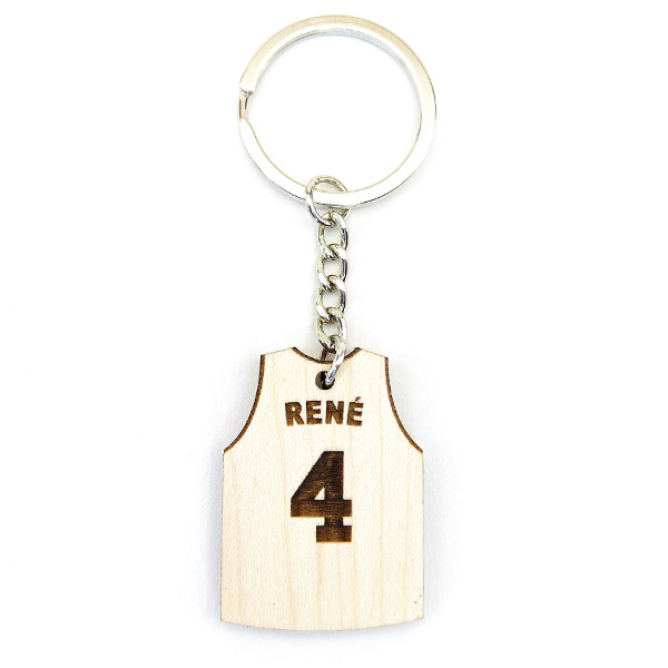 Llavero de camiseta de baloncesto