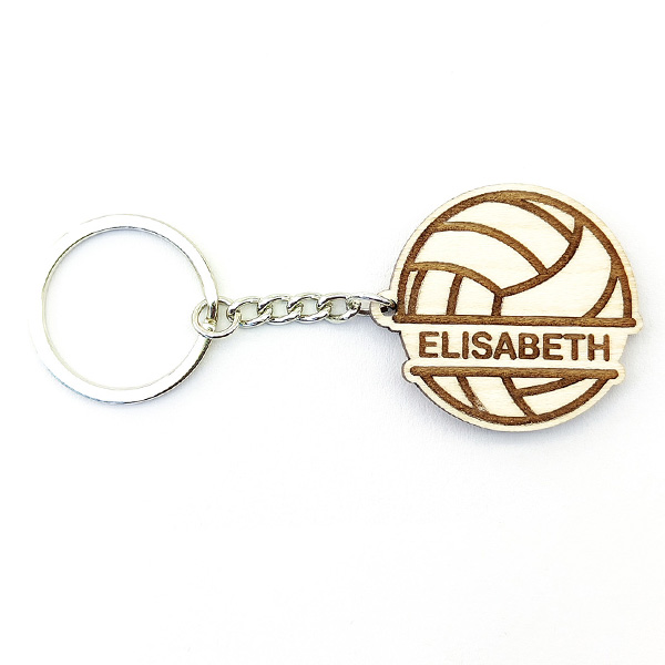 Llavero de voleibol – nombre en el balón