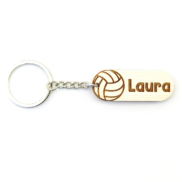 Llavero de voleibol – nombre junto al balón