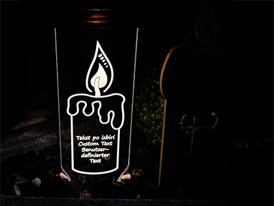 Bougies solaires personnalisées pour tombe – Une lumière du souvenir
